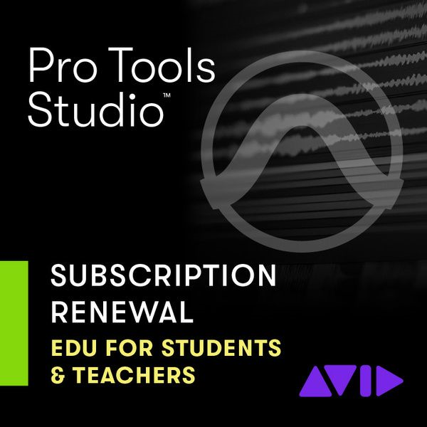 Pro Tools Studio 1-Year Subscription Renewal - EDU | Avid 
