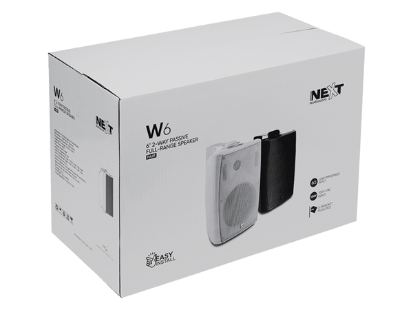 W6, Black (Pair) | NEXT Audio 