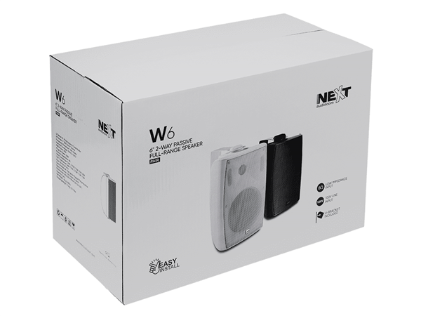 W6, White (Pair) | NEXT Audio 