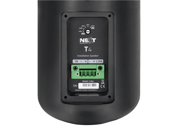 T4, Black (Pair) | NEXT Audio 
