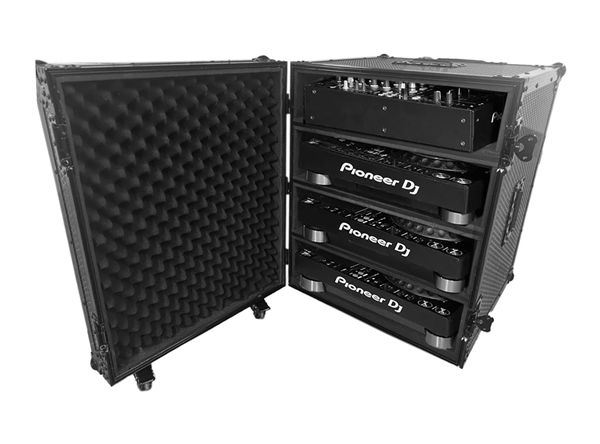 Ultimate Flight Case for 4 CDJ/MIXER Black Plus  | UDG Gear 