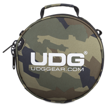 Ultimate Digi Headphone Bag Black Camo, Orange inside | UDG Gear 