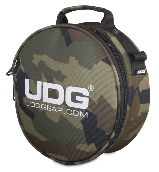 Ultimate Digi Headphone Bag Black Camo, Orange inside | UDG Gear 