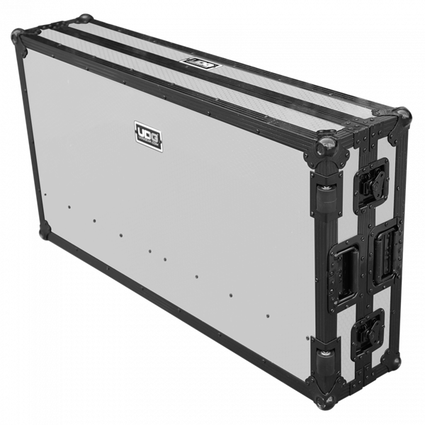 Ultimate Flight Case Portable Z-Style DJ Table White Plus (Wheels) | UDG Gear 