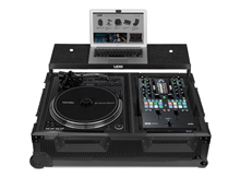 Ultimate Flight Case Single Turntable Battle /PLX-CRSS12 & 10"/12" Mixer Black Plus (L,T&W)   | UDG Gear 