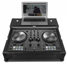 Ultimate Flight Case NI Kontrol S2 MK3 Black Plus (Laptop shelf) | UDG Gear 