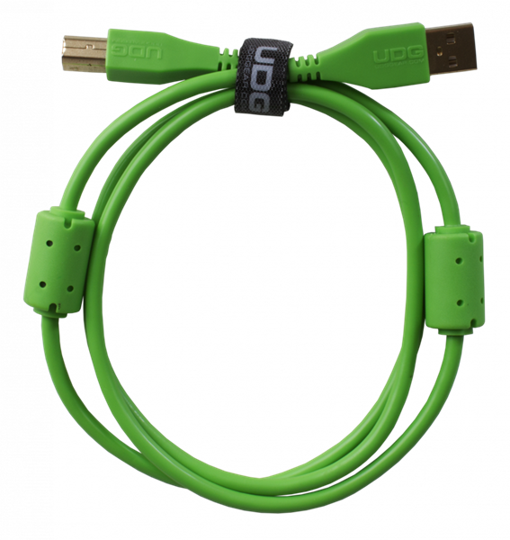 Ultimate Audio Cable USB 2.0 A-B Green Straight  1m | UDG Gear 