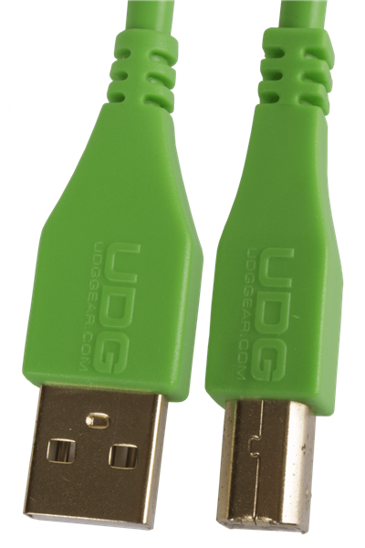 Ultimate Audio Cable USB 2.0 A-B Green Straight  1m | UDG Gear 