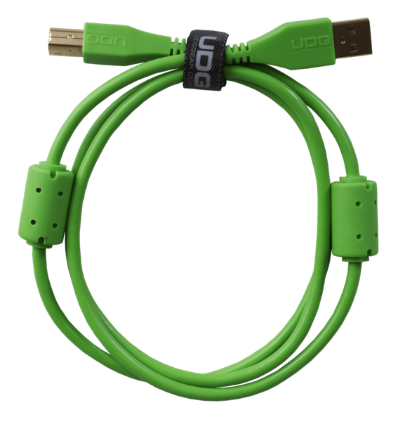 Ultimate Audio Cable USB 2.0 A-B Green Straight  3m | UDG Gear 