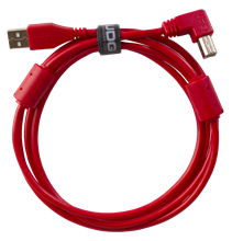 Ultimate Audio Cable USB 2.0 A-B Red Angled 1m | UDG Gear 