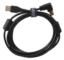 Ultimate Audio Cable USB 2.0 A-B Black Angled 1m | UDG Gear 