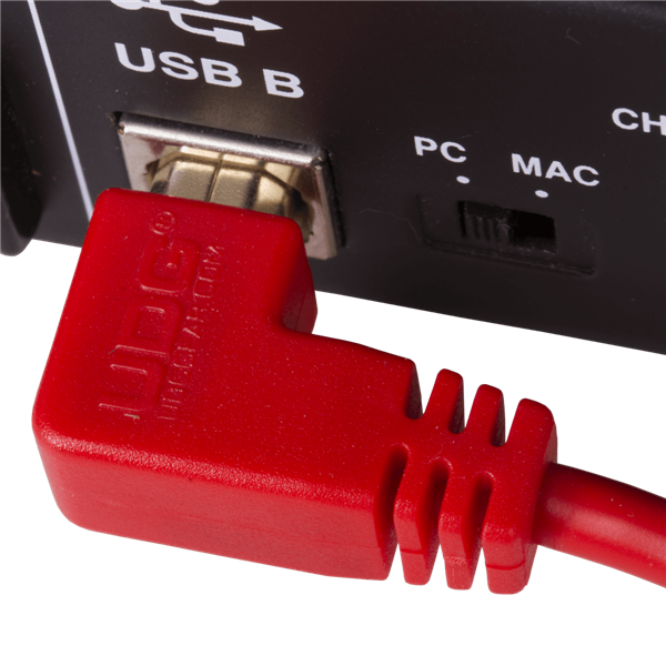 Ultimate Audio Cable USB 2.0 A-B Red Angled 2m | UDG Gear 