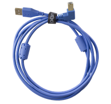 Ultimate Audio Cable USB 2.0 A-B Blue Angled 2m | UDG Gear 