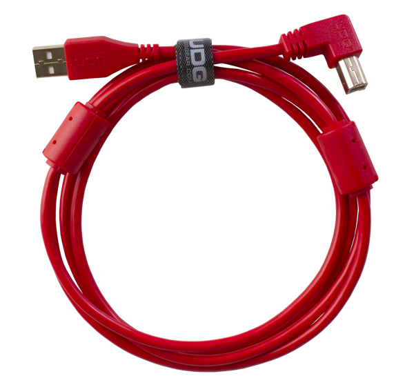 Ultimate Audio Cable USB 2.0 A-B Red Angled 3m | UDG Gear 