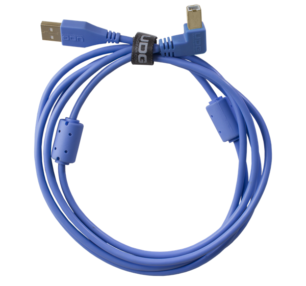 Ultimate Audio Cable USB 2.0 A-B Blue Angled 3m | UDG Gear 