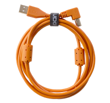 Ultimate Audio Cable USB 2.0 A-B Orange Angled 3m | UDG Gear 