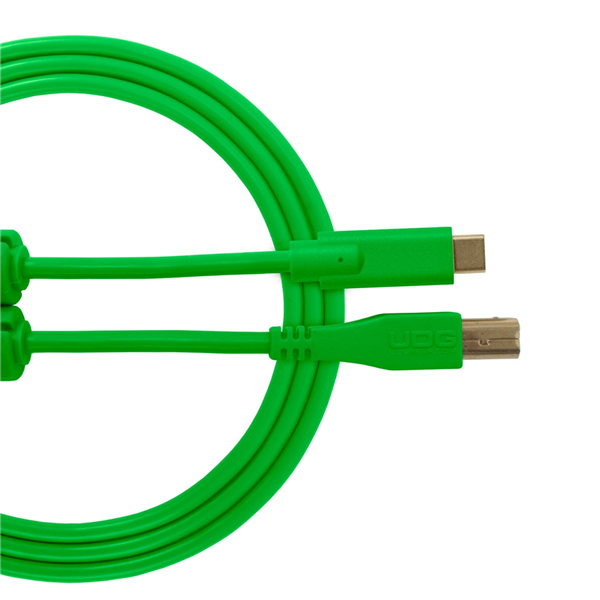 Ultimate Audio Cable USB 2.0 C-B Green Straight 1,5m | UDG Gear 