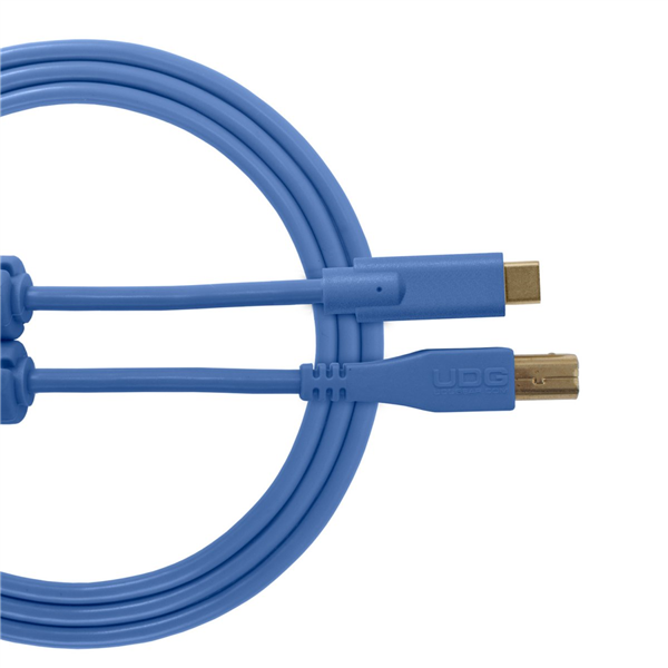 Ultimate Audio Cable USB 2.0 C-B Blue Straight 1,5m | UDG Gear 