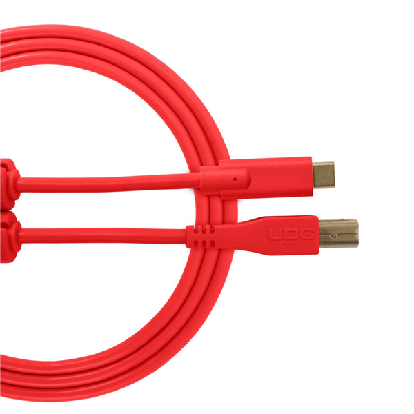 Ultimate Audio Cable USB 2.0 C-B Red Straight 1,5m | UDG Gear 