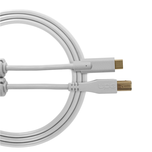 Ultimate Audio Cable USB 2.0 C-B White Straight 1,5m | UDG Gear 