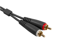 Ultimate Audio Cable Set RCA - RCA Black Straight 1,5m | UDG Gear 
