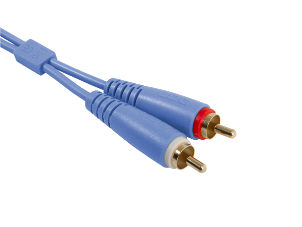 Ultimate Audio Cable Set RCA - RCA Blue Straight 1,5m | UDG Gear 