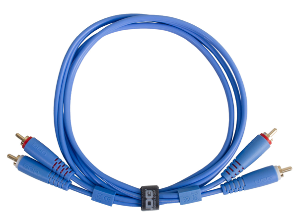 Ultimate Audio Cable Set RCA - RCA Blue Straight 1,5m | UDG Gear 