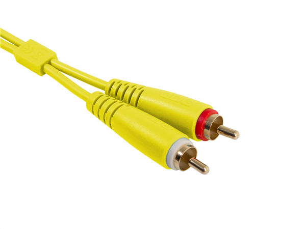 Ultimate Audio Cable Set RCA - RCA Yellow Straight 1,5m | UDG Gear 