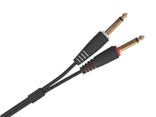 Ultimate Audio Cable Set 1/4'' Jack - 1/4'' Jack Black Straight 1,5m | UDG Gear 
