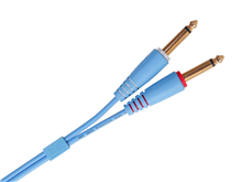 Ultimate Audio Cable Set 1/4'' Jack - 1/4'' Jack Blue Straight 1,5m | UDG Gear 