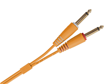 Ultimate Audio Cable Set 1/4'' Jack - 1/4'' Jack Orange Straight 1,5m | UDG Gear 