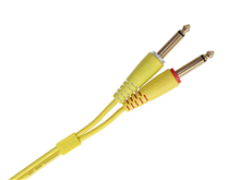 Ultimate Audio Cable Set 1/4'' Jack - 1/4'' Jack Yellow Straight 1,5m | UDG Gear 