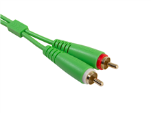 Ultimate Audio Cable Set RCA - RCA Green Straight 3m | UDG Gear 