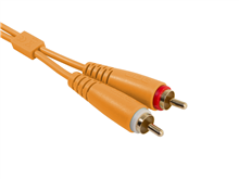Ultimate Audio Cable Set RCA - RCA Orange Straight 3m | UDG Gear 