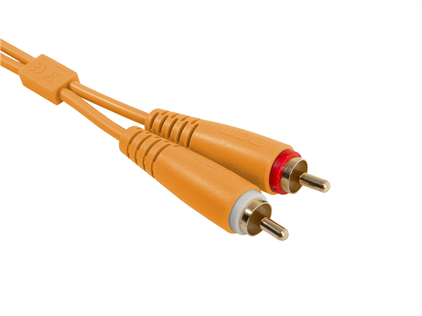 Ultimate Audio Cable Set RCA - RCA Orange Straight 3m | UDG Gear 