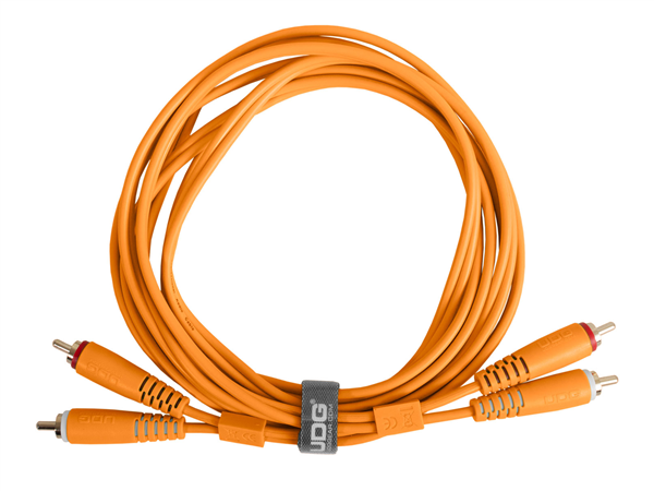Ultimate Audio Cable Set RCA - RCA Orange Straight 3m | UDG Gear 