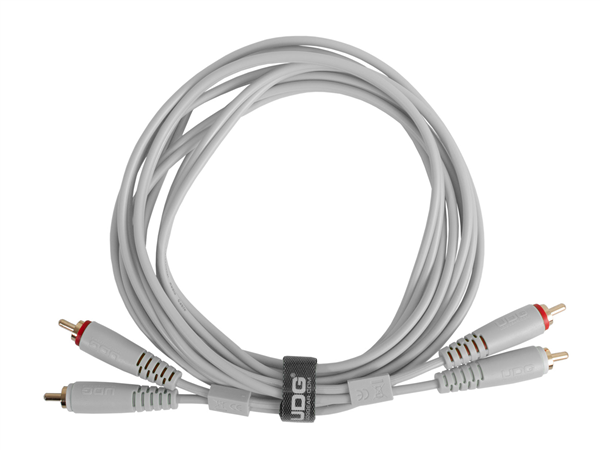 Ultimate Audio Cable Set RCA - RCA White Straight 3m | UDG Gear 