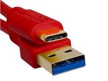 Ultimate Audio Cable USB 3.0 C-A Red Straight 1,5m | UDG Gear 