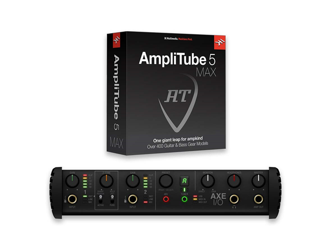 AXE I/O + AmpliTube 5 MAX + TONEX MAX Bundle  | IK Multimedia 
