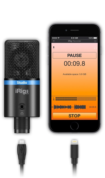 iRig Mic Studio - Black | IK Multimedia 