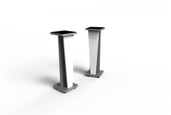 Stand Croce 36 (pair, fix) White Gloss/Grey | Zaor 