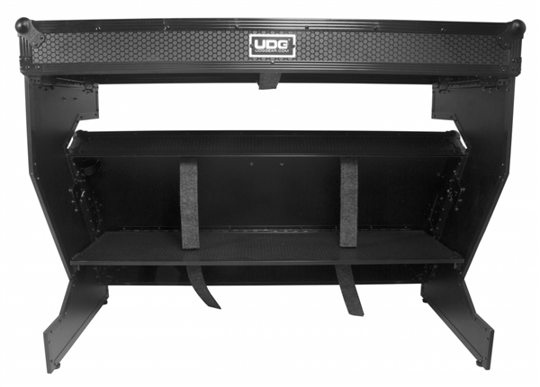Ultimate Flight Case Portable Z-Style DJ Table Black Plus (Wheels) | UDG Gear 